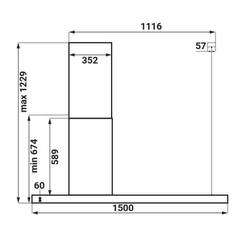 Máy Hút Mùi KAFF KF IS1500B LUX