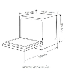 Máy Rửa Bát Canzy CZ-DE8B05EU