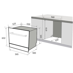 Máy Rửa Bát KAFF KF-BISMS8 Plus