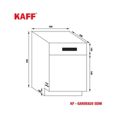 Máy Rửa Bát KAFF KF-GARDE820 SEMI
