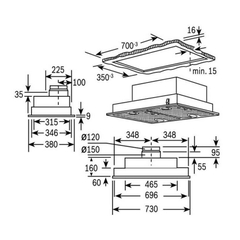 Máy Hút Mùi Bosch DHL755BL