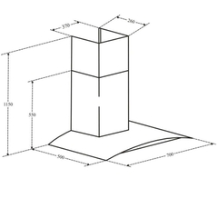 Máy Hút Mùi Eurosun EH-70K06S
