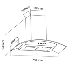 Máy Hút Mùi Eurosun EH-70K10S