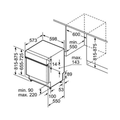 Máy Rửa Bát Âm Tủ Bosch SMI6ZCS16E Serie 6