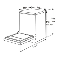 Máy Rửa Bát KAFF KF BHMI815Y
