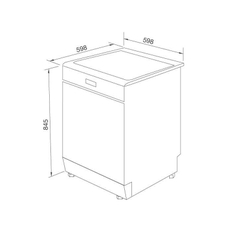 Máy Rửa Chén Đứng Độc Lập MDW14-S10TFT