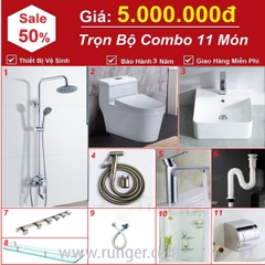 Trọn Bộ Combo Thiết Bị Vệ Sinh Phòng Tắm CB05 – Đầy Đủ, Sang Trọng, Giá Tốt