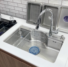 Chậu Rửa Bát 1 Hố Kich Thước 78x48 SUS304