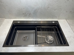 CHẬU RỬA BÁT 1 HỐ LOẠI 1  CR08 8049BL NANO