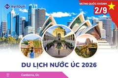 Du Lịch Nước Úc Lễ 2/9/2026: Hà Nội - Melbourne - Canberra - Sydney - Hà Nội