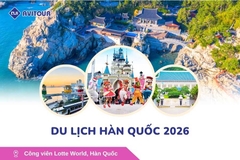 Du lịch Hàn Quốc 2026: Hà Nội – Busan – Seoul – Starfiled – Lotte Worf