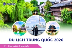 Du lịch hoa đông: Hà Nội - Thượng Hải - Hàng Châu - Ô Trấn - Đôn Khê
