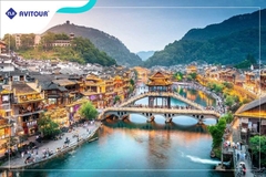 Du lịch đường bay Trung Quốc 2023| Phượng Hoàng Cổ Trấn - Trương Gia Giới - Thổ Tư Thành
