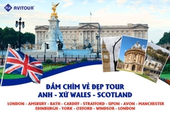 ĐẮM CHÌM VẺ ĐẸP TOUR ANH - XỨ WALES - SCOTLAND: LONDON - AMSBURY - BATH - CARDIFF - STRAFFORD - UPON - AVON - MANCHESTER - EDINBURGH - YORK - OXFORD - WINDSOR - LONDON