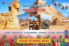 DU LỊCH AI CẬP ĐÓN GIÁNG SINH: CAIRO - BAHARIYA – ALEXANDRIA - ASWAN - LUXOR - BIỂN ĐỎ