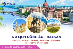 Du lịch Đông Âu - Balkan: Tour Đức - Slovenia - Croatia - Hungary - Slovakia - Áo - Séc từ Hà Nội 2026