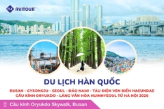 Du lịch Hàn Quốc: Tour Busan - Gyeongju - Seoul - Đảo Nami - Tàu Điện Ven Biển Haeundae - Cầu Kính Oryukdo - Làng Văn Hóa Huinnyeoul từ Hà Nội 2026
