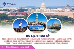 Du lịch Hoa Kỳ: Tour New York - Philadelphia - Delaware - Washington DC - Las Vegas - Vườn quốc gia Zion - Antelope Canyon (hẻm núi linh dương) - Horseshoe Bend - Page - Thung lũng Monument - Los Angeles - San Diego từ Hà Nội 2025
