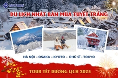 DU LỊCH NHẬT BẢN MÙA TUYẾT TRẮNG: HÀ NỘI – OSAKA – KYOTO –  PHÚ SĨ - TOKYO
