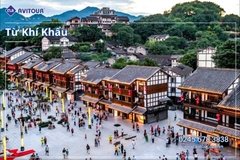 Du lịch Trung Quốc: Tour Trùng Khánh - Từ Khí Khẩu - Lão Quân Động - Hồng Nhai Động - Ga tàu Lý Tử Bá từ Hà Nội 2025