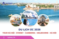 Du lịch Úc 2026: Tour Hà Nội - Sydney - Canberra - Melbourne - Hà Nội