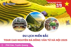 Du lịch Việt Nam lễ 2/9: Tour cao nguyên đá Đồng Văn từ Hà Nội 2025