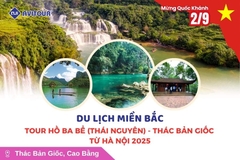 Du lịch Việt Nam lễ 2/9: Tour hồ Ba Bể (Thái Nguyên) - thác Bản Giốc từ Hà Nội 2025