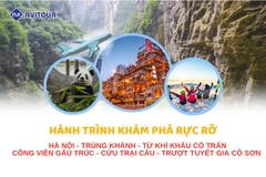 HÀNH TRÌNH KHÁM PHÁ RỰC RỠ: HÀ NỘI - TRÙNG KHÁNH - TỪ KHÍ KHẨU CỔ TRẤN - CÔNG VIÊN GẤU TRÚC- CỬU TRẠI CÂU - TRƯỢT TUYẾT GIA CÔ SƠN