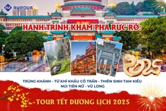 HÀNH TRÌNH KHÁM PHÁ RỰC RỠ TẾT DƯƠNG LỊCH: TRÙNG KHÁNH - TỪ KHÍ KHẨU CỔ TRẤN - THIÊN SINH TAM KIỀU - NÚI TIÊN NỮ - VŨ LONG