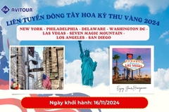 KHÁM PHÁ LIÊN TUYẾN ĐÔNG TÂY HOA KỲ THU VÀNG 2024: NEW YORK - PHILADELPHIA - DELAWARE - WASHINGTON DC - LAS VEGAS - SEVEN MAGIC MOUNTAIN - LOS ANGELES - SAN DIEGO