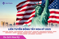 LIÊN TUYẾN ĐÔNG TÂY HOA KỲ 2025: NEW YORK - BOSTON - NEW HAMPSHIRE - ARTIST’S BLUFF - ECHO LAKE - KANCAMAGUS HIGHWAY - WHITE MOUNTAINS - ALBANY - BUFFALO - NIAGARA FALLS - CORNING - WASHINGTON DC - LAS VEGAS - RED ROCK CANYON - LOS ANGELES - SAN DIEGO