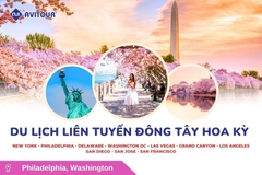Du Lịch Liên Tuyến Đông Tây Hoa Kỳ (Rực Rỡ Hoa Anh Đào): Tour New York - Philadelphia - Delaware - Washington Dc - Las Vegas - Grand Canyon - Los Angeles - San Diego - San Jose - San Francisco Từ Hà Nội 2026