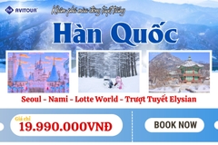 Du lịch Hàn Quốc 2023| Hà Nội - Seoul - Nami - Lotte World - Trượt Tuyết Elysian (Bay VN)