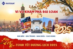 TẾT DƯƠNG VI VU ĐÀI LOAN: ĐÀI BẮC - ĐÀI TRUNG - NAM ĐẦU - CAO HÙNG