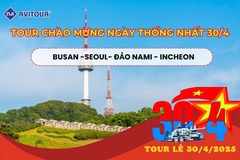 TOUR CHÀO MỪNG NGÀY THỐNG NHẤT: BUSAN -SEOUL- ĐẢO NAMI - INCHEON
