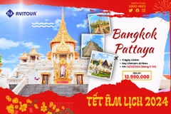 Du lịch Thái Lan Tết Âm Lịch 2024| Bangkok - Pattaya [Bay VietnamAirlines]