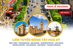 VI VU LIÊN TUYẾN ĐÔNG TÂY HOA KỲ DỊP LỄ 30/4/2025: NEW YORK - PHILADELPHIA - DELAWARE - WASHINGTON DC - LAS VEGAS - GRAND CANYON - LOS ANGELES - SAN DIEGO - Tijuana (Mexico)