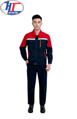 Đồng Phục Xanh Phối Đỏ