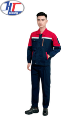 Đồng Phục Xanh Phối Đỏ