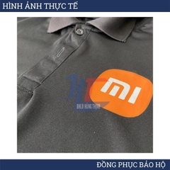 Áo thun Polo Xám - Vải Poly 4 chiều