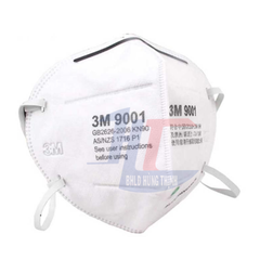 Khẩu trang 3M 9001A P1 Lọc ít nhất 80% Bụi Mịn, Vi Khuẩn, Viruss