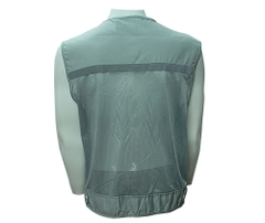 ÁO GILE 4 TÚI HỘP VẢI + LƯỚI - MÀU GHI 02