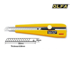 Dao cắt kỹ thuật cầm tay OLFA 300 | Có Khóa Bánh Xe | Khóa Bánh Răng