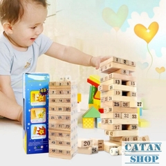 Bộ đồ chơi rút gỗ mini Wiss Toy 54 thanh cho bé, đồ chơi giải trí cho các bạn trẻ BB27-RG54