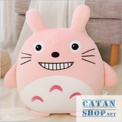 Gối mền TOTORO 3in1 mặt biểu cảm vui nhộn Vải nỉ nhung cực mịn, bộ chăn gối văn phòng GM71-Toto