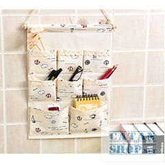❤️Túi đựng đồ 8 ngăn❤️ treo tường tiết kiệm diện tích, túi vải canvas bền đẹp đa năng tiện lợi - ( giao màu ngẫu nhiên)