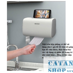 Hộp đựng giấy vệ sinh OENON, Hộp khăn giấy dán tường chống nước Cao Cấp, siêu tiện dụng, sang trọng-GD466-HGVS-ChuNhat