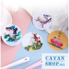 combo 10 Móc Dán Tường 3D tròn Siêu Dính Chịu Lực Tốt Treo Tường Chắc Chắn 7.5*7.5 cm (giao ngẫu nhiên)