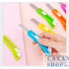 Combo 5 Dao Rọc Giấy mini, Cắt giấy văn phòng, Dụng cụ học sinh siêu tiện dụng, an toàn-GD204-DaoRGmini-5