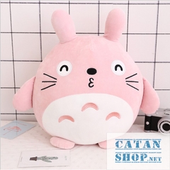 Gối mền TOTORO 3in1 mặt biểu cảm vui nhộn Vải nỉ nhung cực mịn, bộ chăn gối văn phòng GM71-Toto